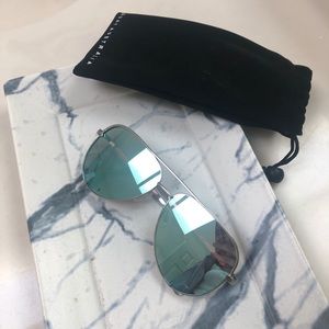 Quay x Desi Blue High Key sunglasses